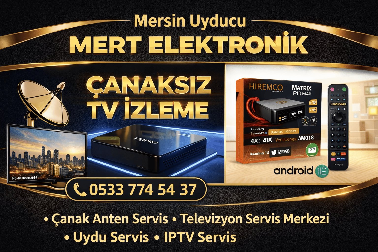 Çanak anten ve servis